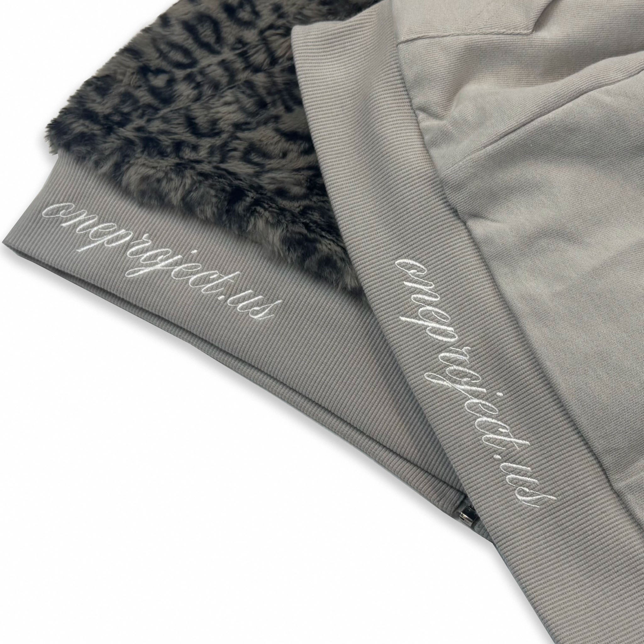 ONEPROJECT Reversible Leopard Zip-Up