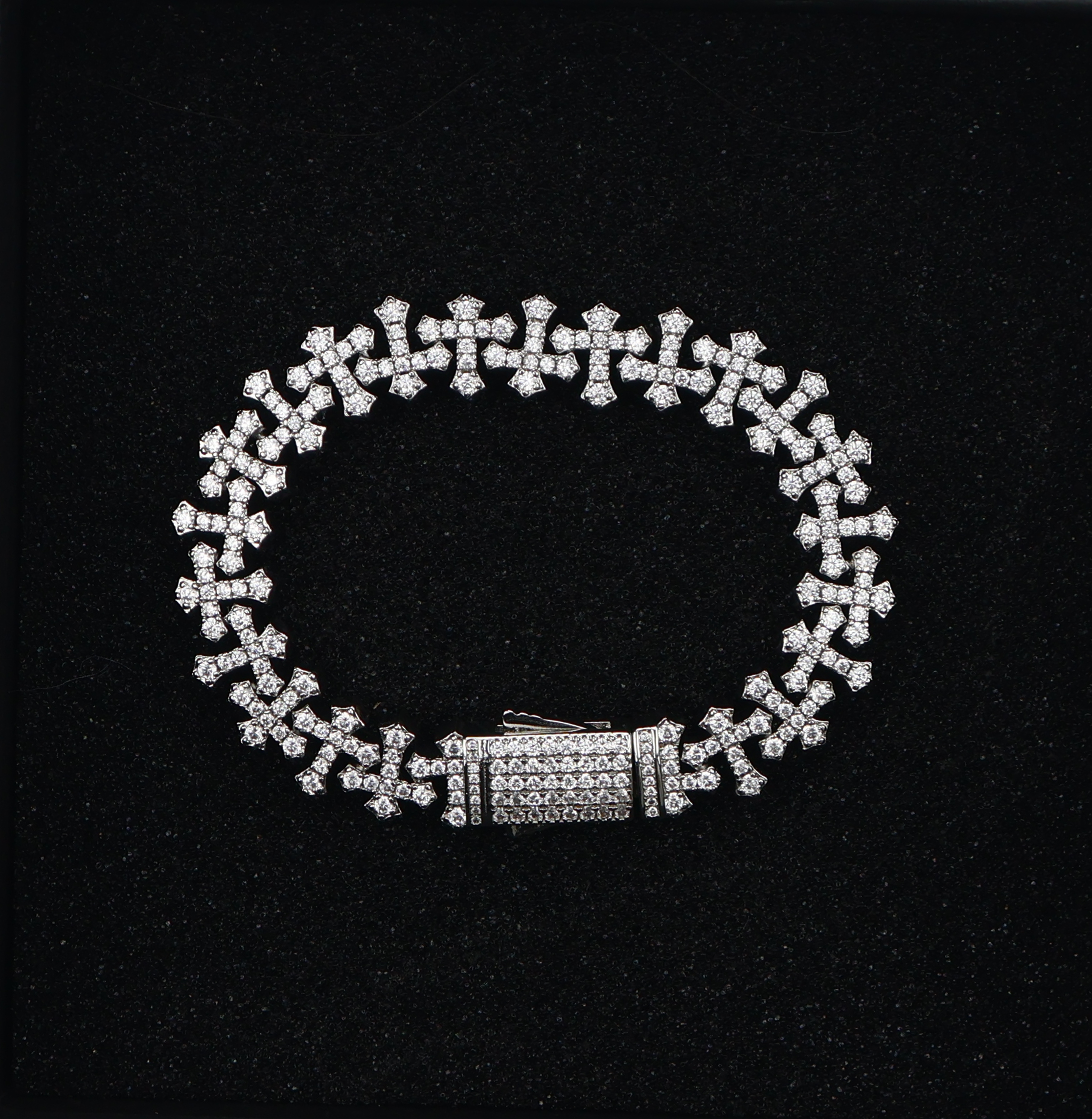 Sterling Cross Bracelet
